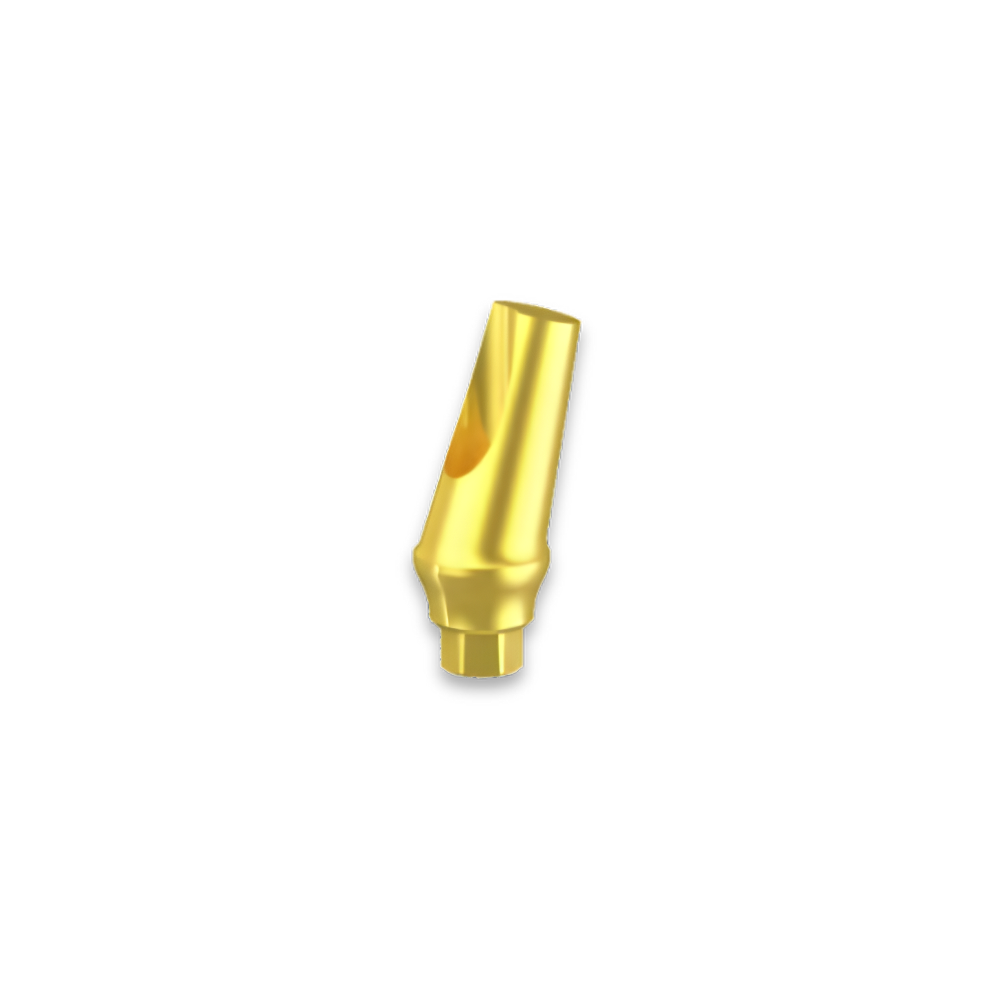 Abgewinkeltes Titanabutment - PVD TiN - CPS - Standard-Gingivaprofil - Titan Gr. 5