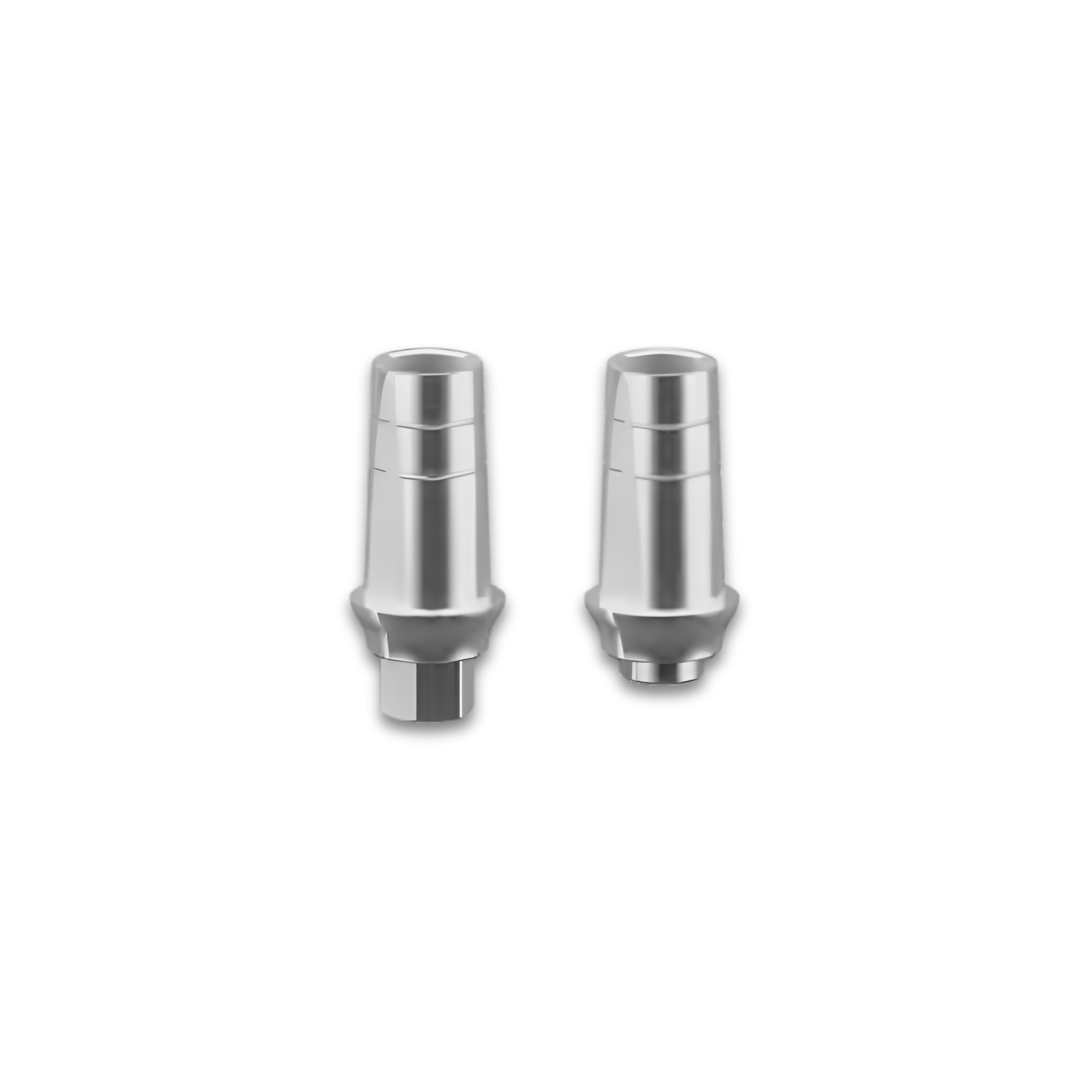Flacher digitaler Link für Klebetechnik - Titan Gr. 5 - Antirotation - Hex - H 1.5 mm