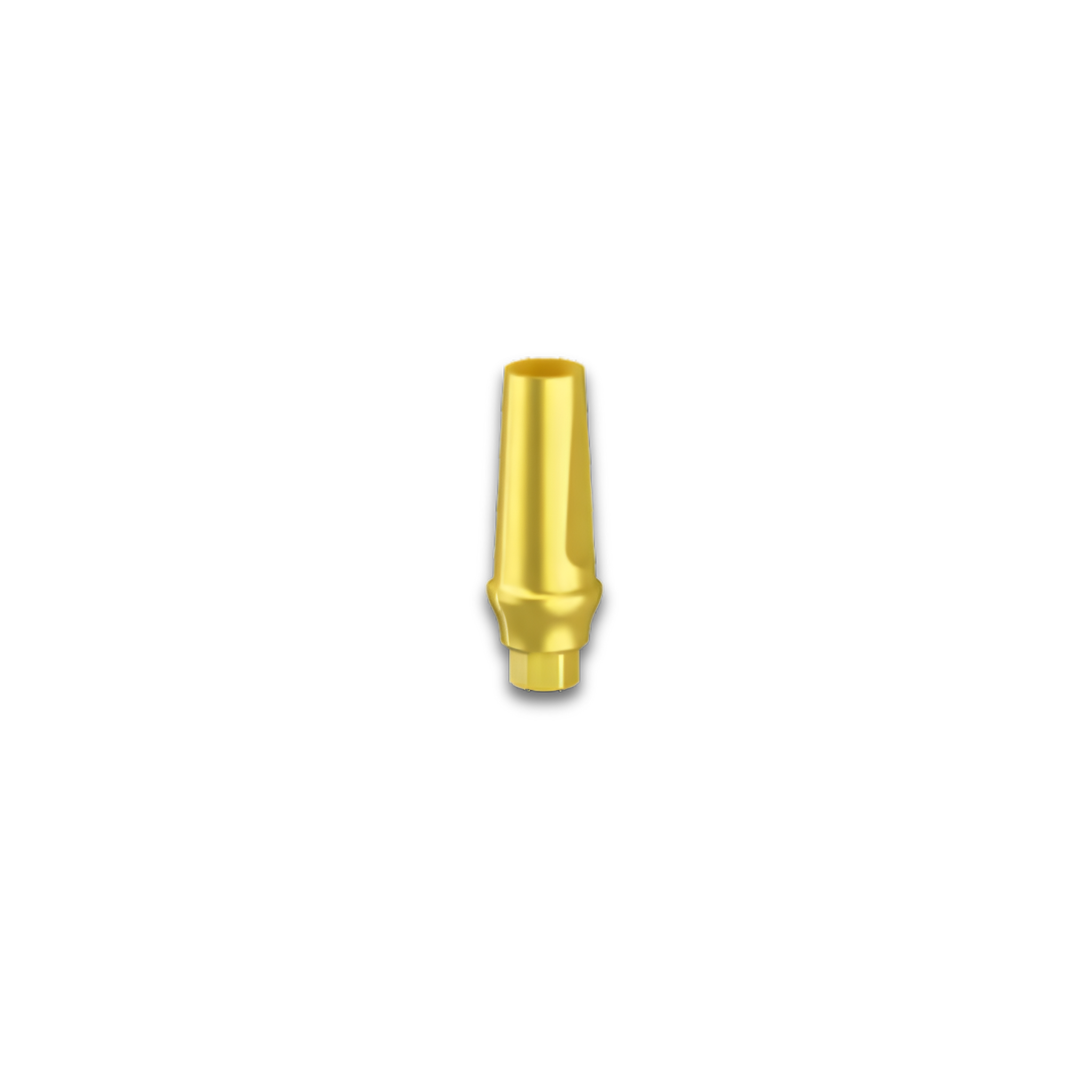 Gerades Titanabutment - Titan Gr. 5 - PVD TiN - 0° - CPS - Standard-Gingivaprofil
