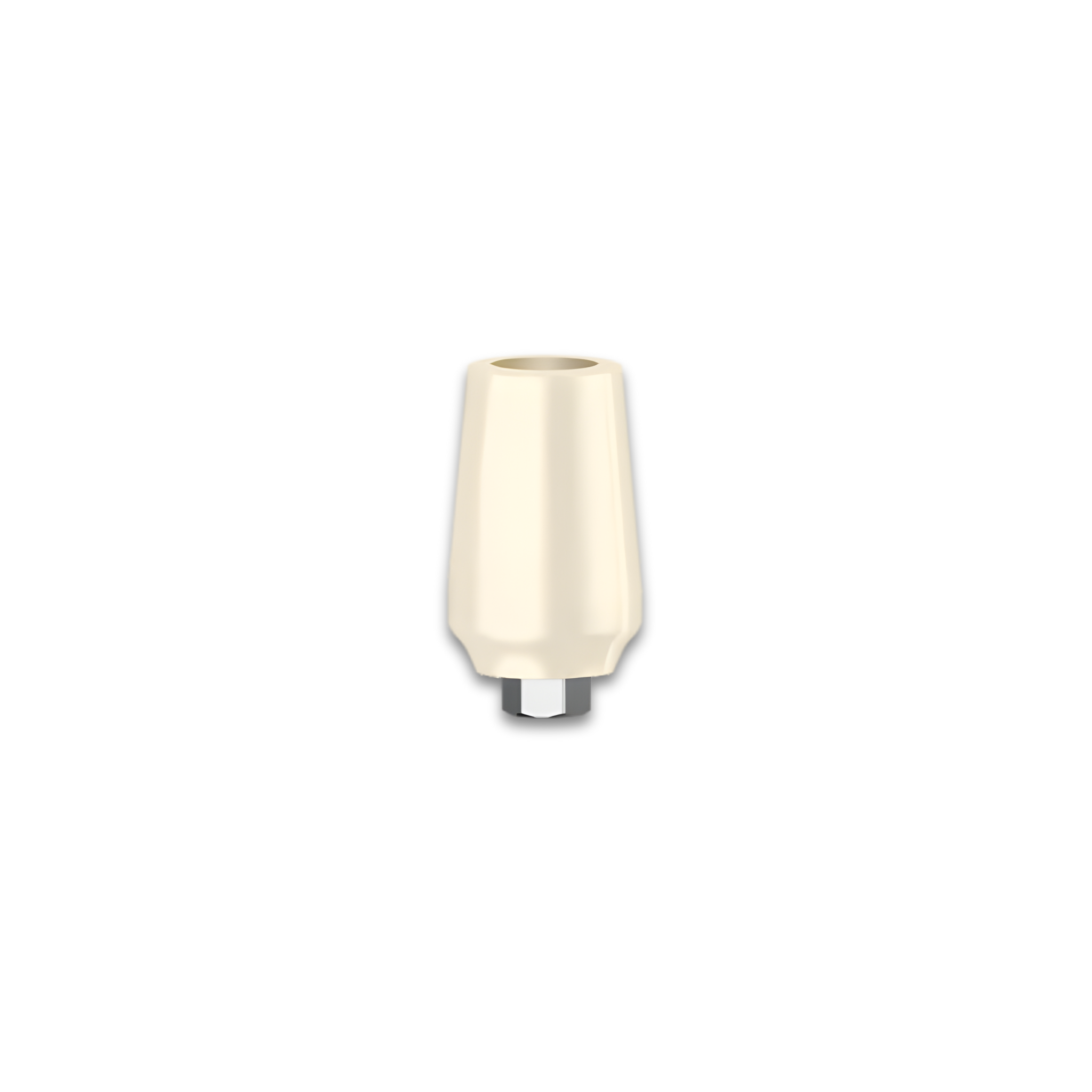 Ästhetisches Abutment - Zirkonoxid + Titanbasis Gr. 5 - Großes Gingivaprofil