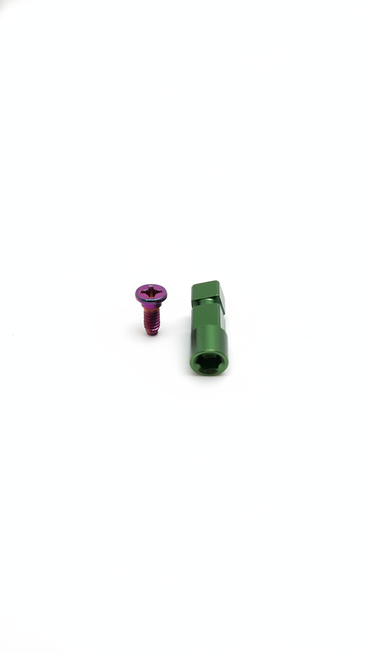CAD-Laboranalog mit Schraube - Titan Gr. 5 - Antirotation - Hexagon - Universalform